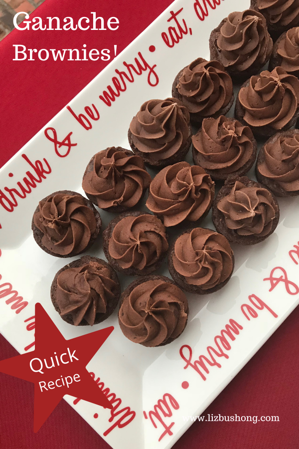 Quick Mini Ganache Brownies