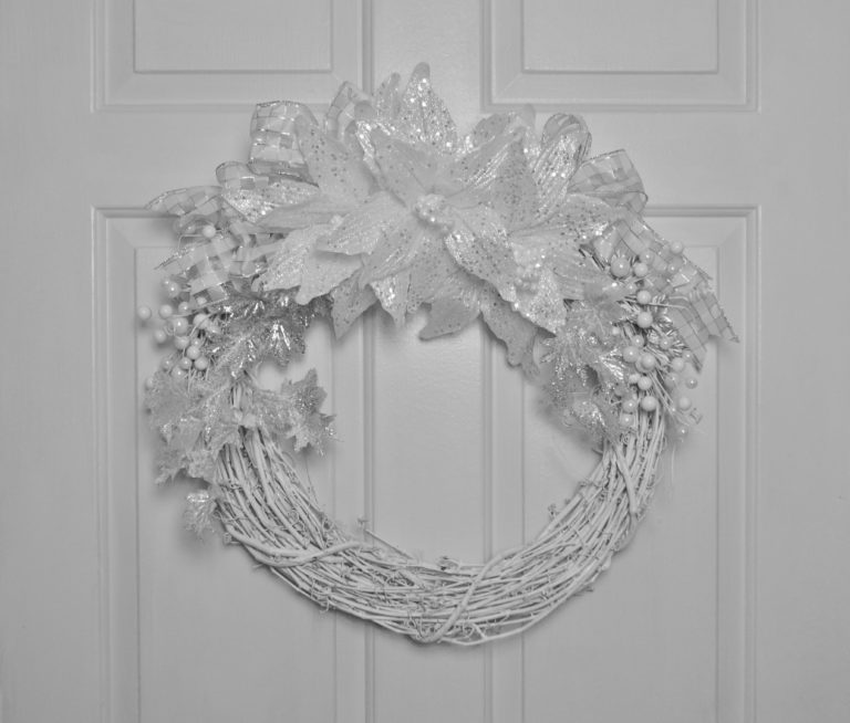 Easy Silver Winter Wreath DIY Project