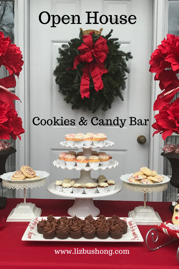 Hosting a Christmas Open House? Cookies & Candy Bar lizbushong.com