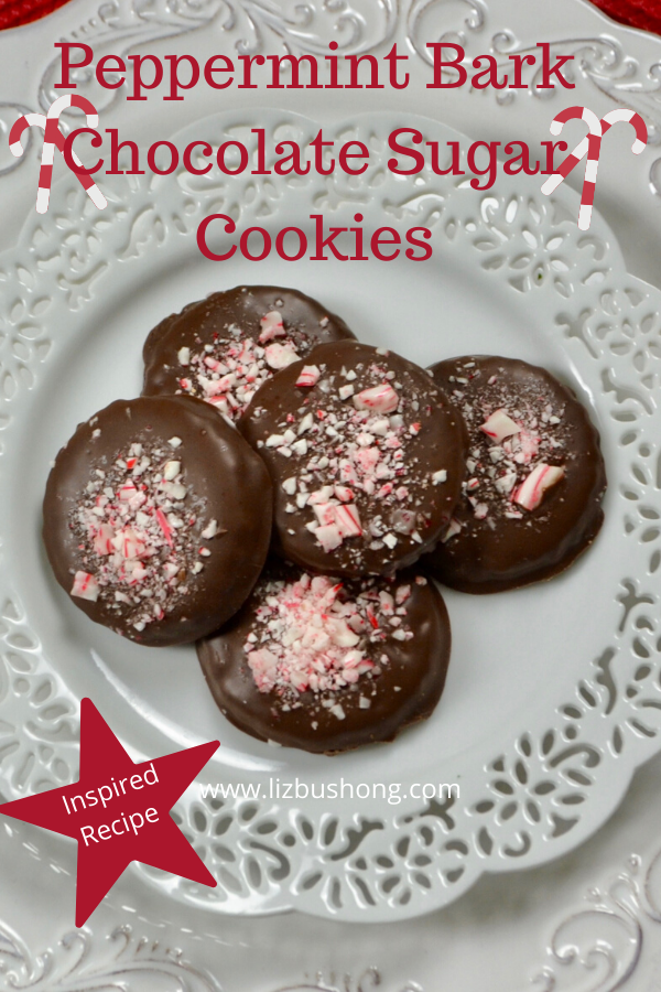 Best Peppermint Bark Chocolate Sugar Cookie Recipe lizbushong.com