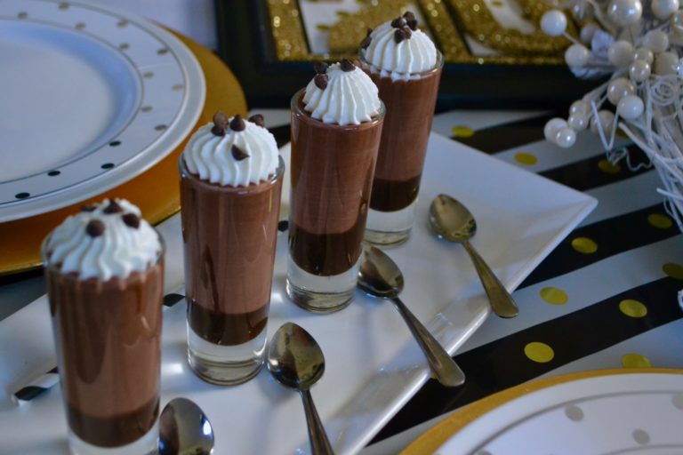 Mini Chocolate Pudding Parfait Dessert Recipe