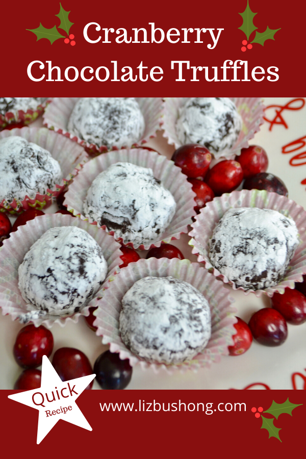 Cranberry Chocolate Truffle Recipe-lizbushong.com