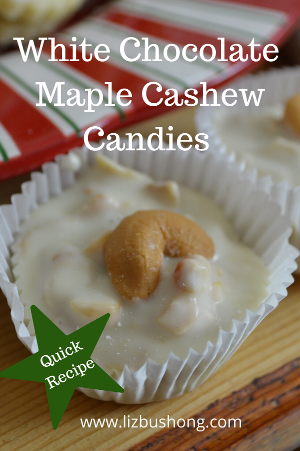 White Chocolate Maple Cashew Candy Recipe. www.lizbushong.com
