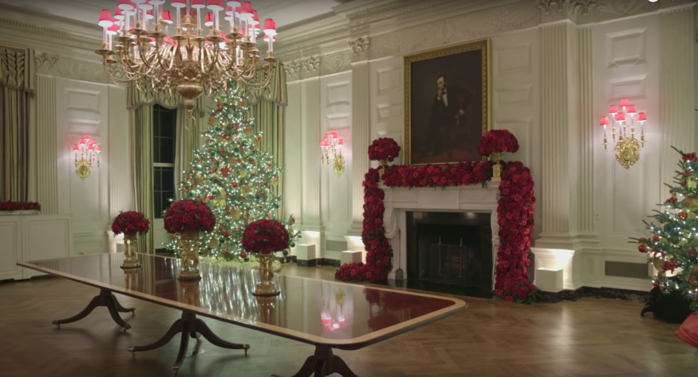White House State Dining Room Christmas 2019 
