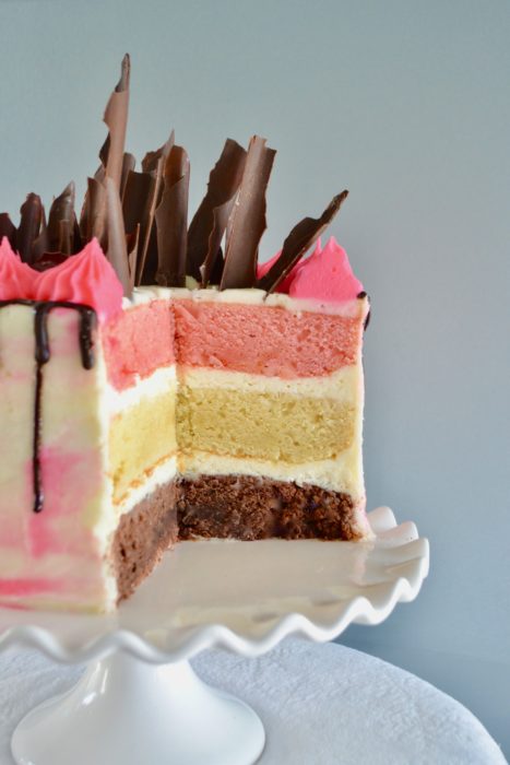 Neopolitan Cake Recipe with Layers lizbushong.com