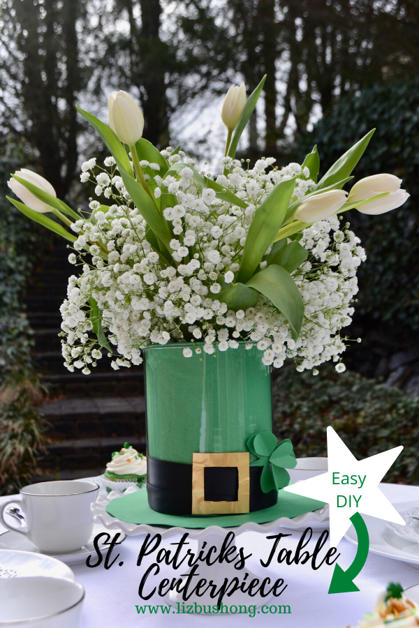 DIY How to Make St. Patricks Day Hat Centerpiece 