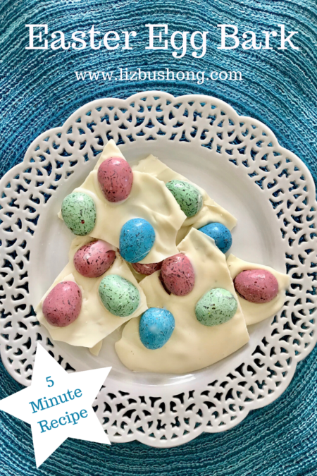 2 Ingredient Easter Egg Bark Candy Recipe - Liz Bushong