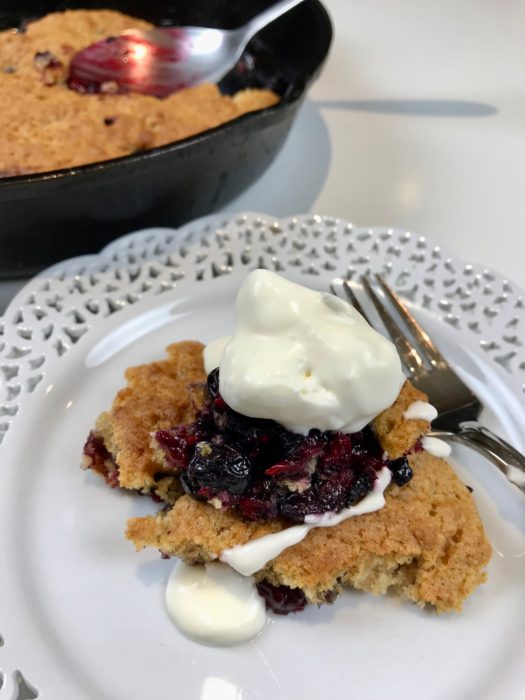 Best Triple Berry Skillet Cobbler lizbushong.com