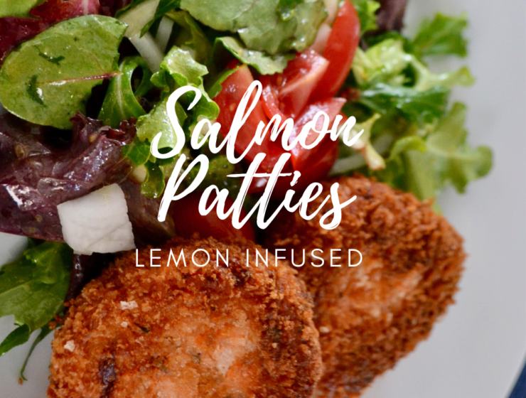 Lemon Infused Salmon Patties Recipe lizbushong.com