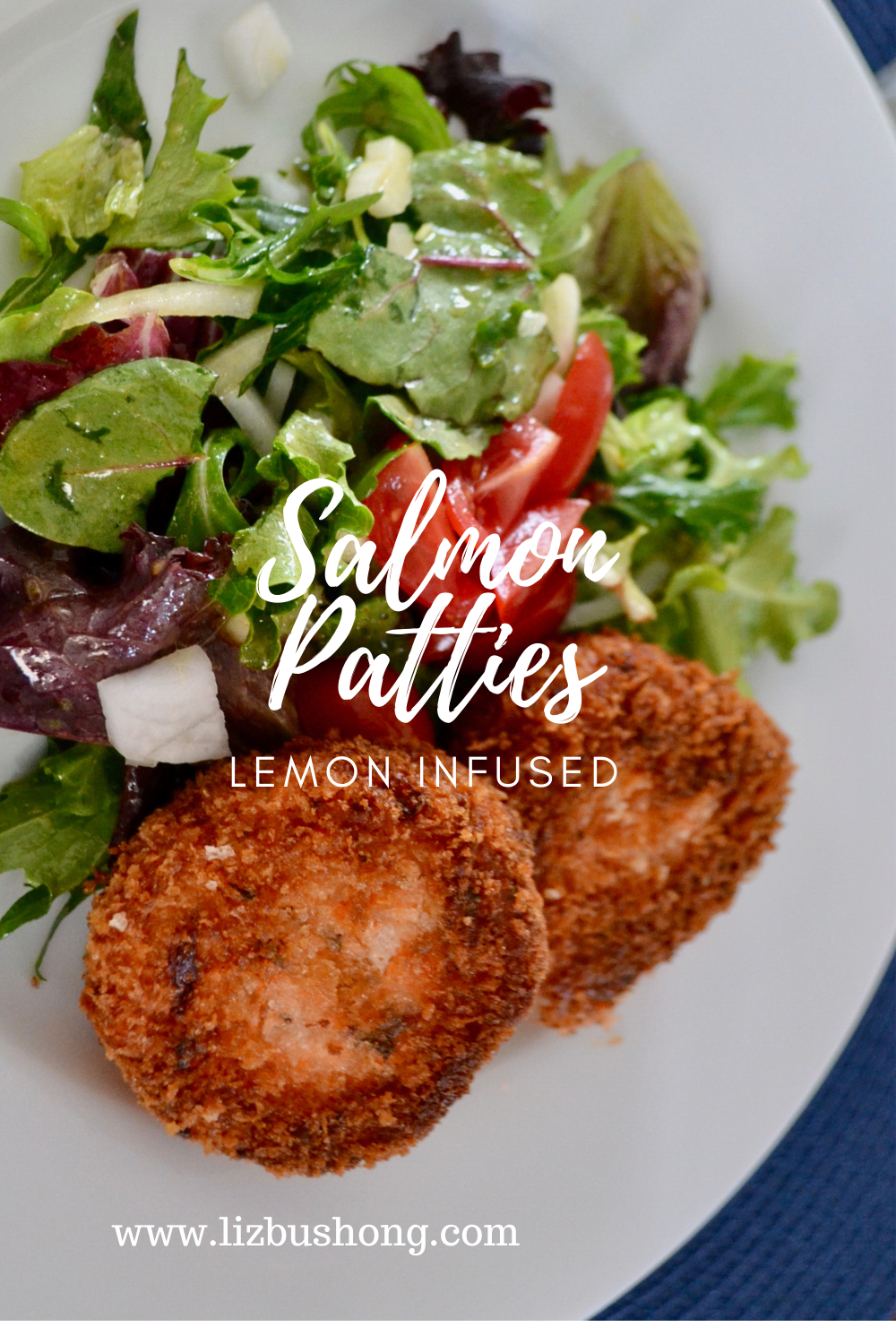 Lemon Infused Salmon Patties Recipe lizbushong.com