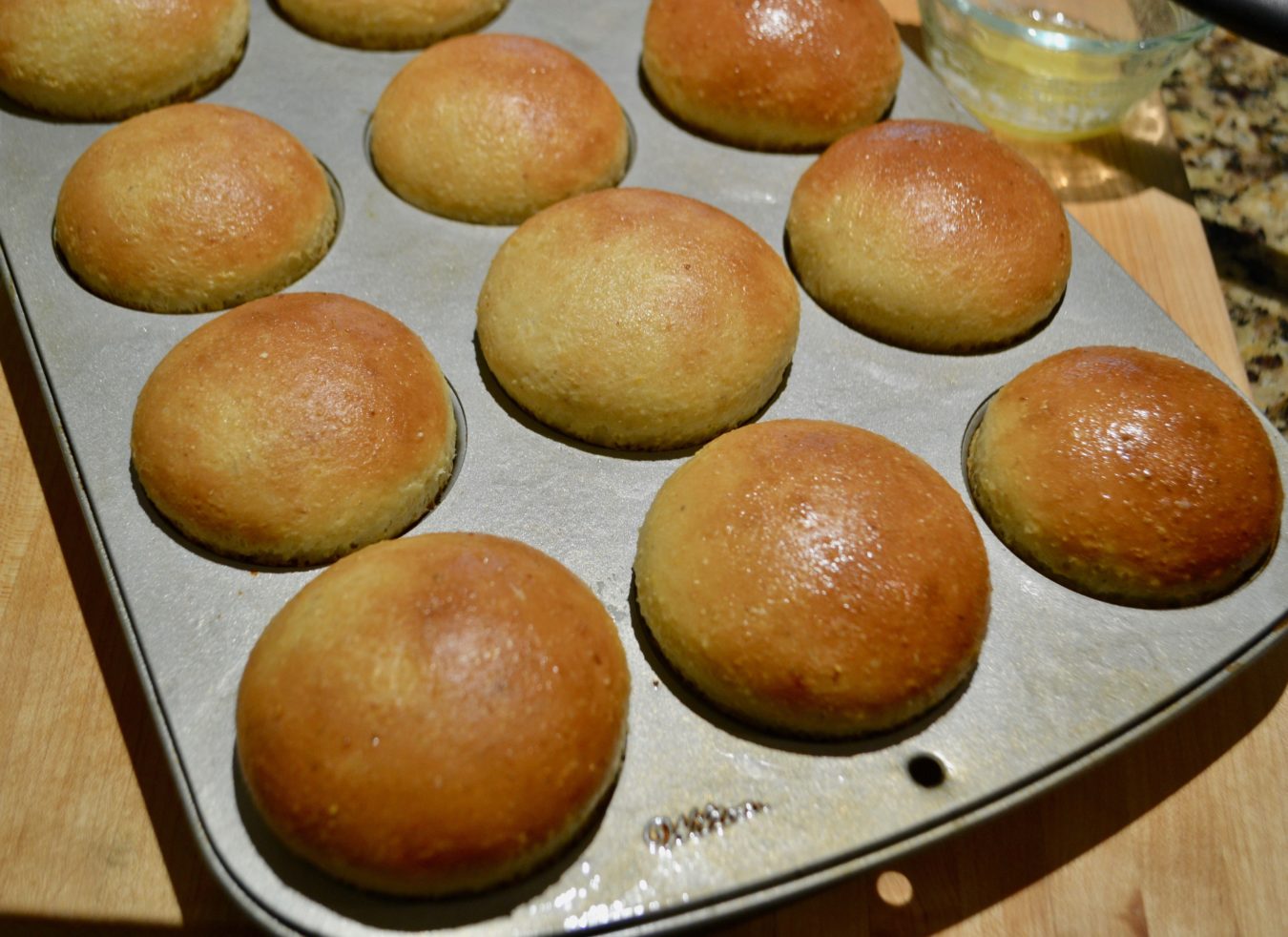 Cornmeal Muffin Pan Dinner Rolls Liz Bushong