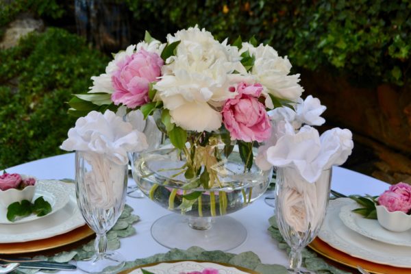 Peony Centerpiece DIY lizbushong.com