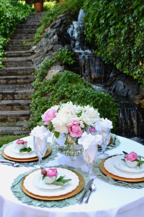 Peony Tablescape lizbushong.com