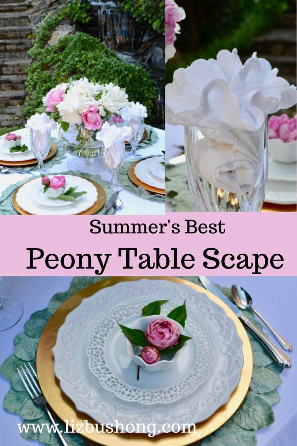 Summers Best Table Scape Peonies lizbushong.com