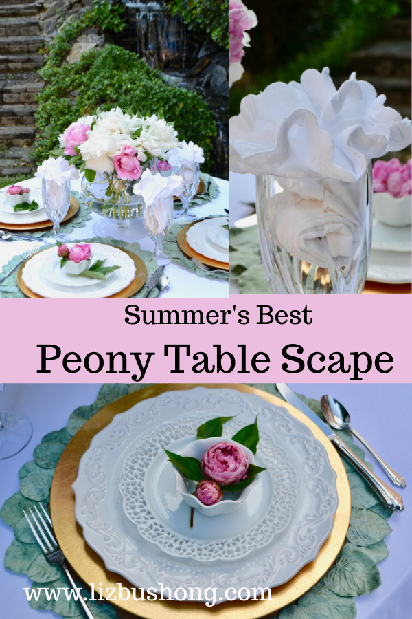 How to Set a Peony Table Scape lizbushong.com