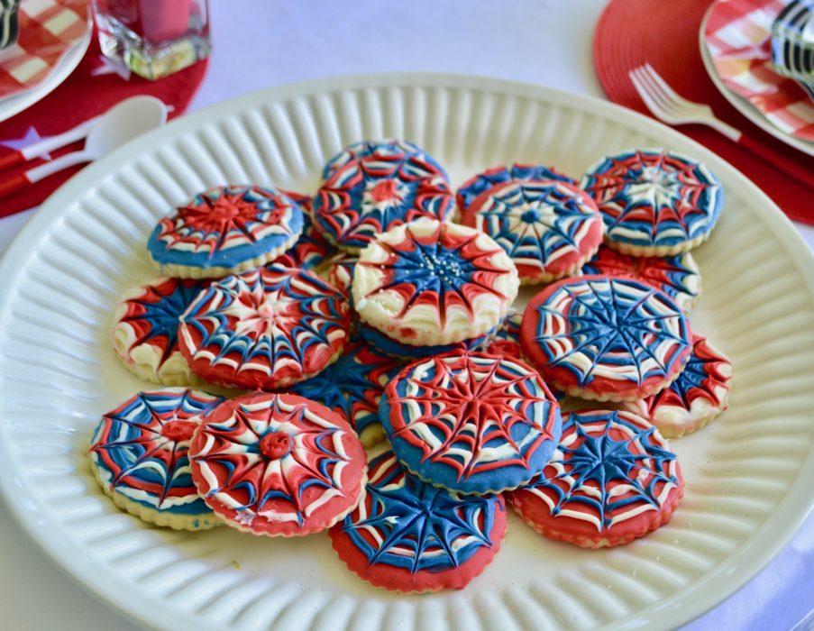 Fireworks Sugar Cookie Platter lizbushong.com