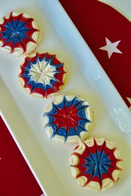 Fireworks Sugar Cookie Tray lizbushong.com