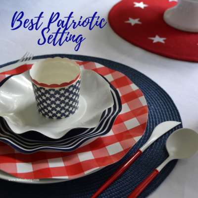 Best Red,White,Blue Place-setting lizbushong.com