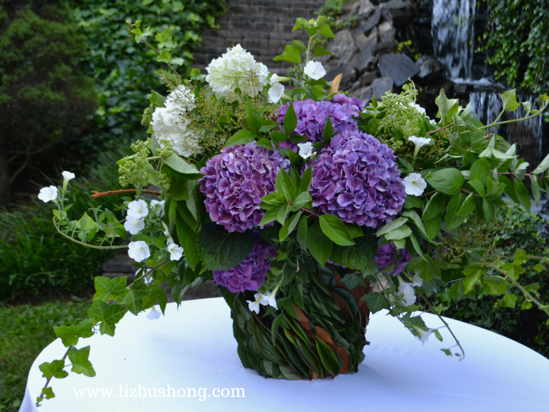 Blooms And Bucket Diy Hydrangea Magnolia Bouquet Liz Bushong