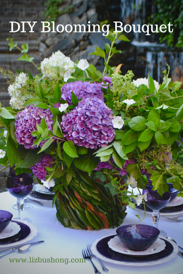 DIY Blooming Hydrangea Bouquet lizbushong.com