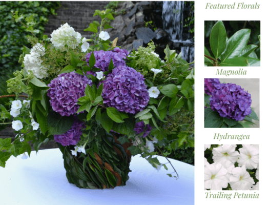 Blooms and Bucket| DIY Hydrangea Magnolia Bouquet - Liz Bushong