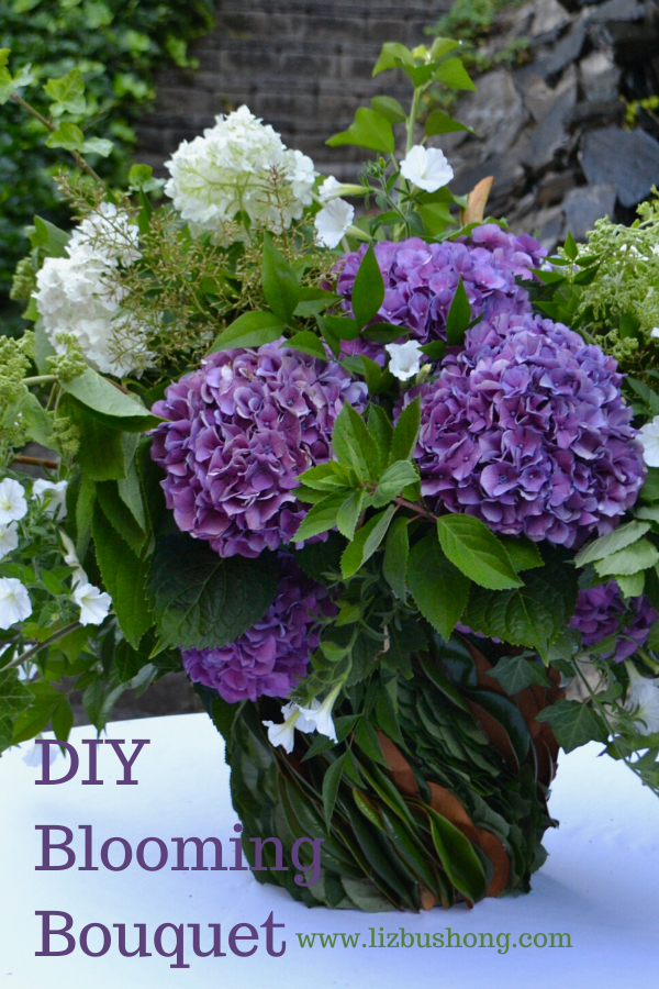 DIY Blooming Hydrangea Bouquet lizbushong.com