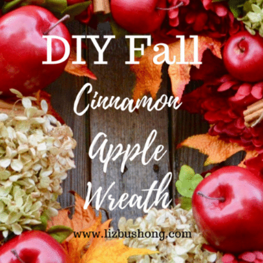 DIY Apple Cinnamon Wreath GIF lizbushong.com