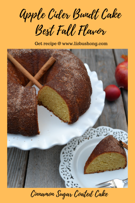 How to make Apple Cider Bundt Cake Recipe Lizbushong.com