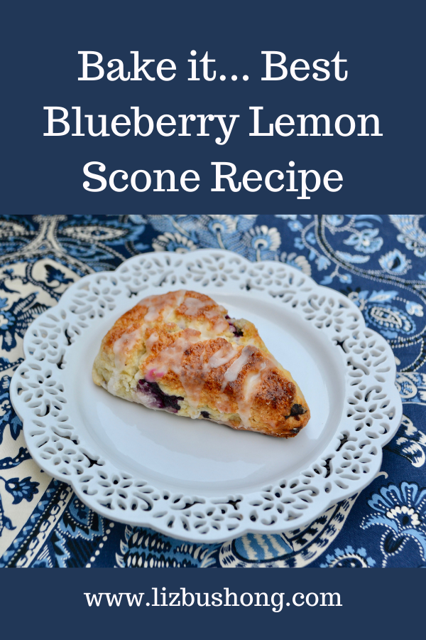 Lemon Blueberry Scones Recipe lizbushong.com