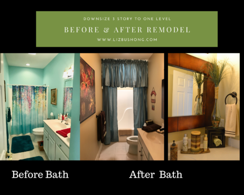 Before and after bath on main remodel lizbushong.com