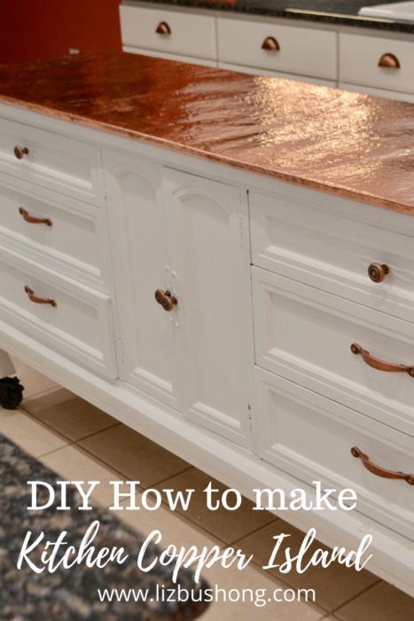 Diy Antique Dresser To Copper Kitchen, How To Make A Kitchen Island From An Old Dresser