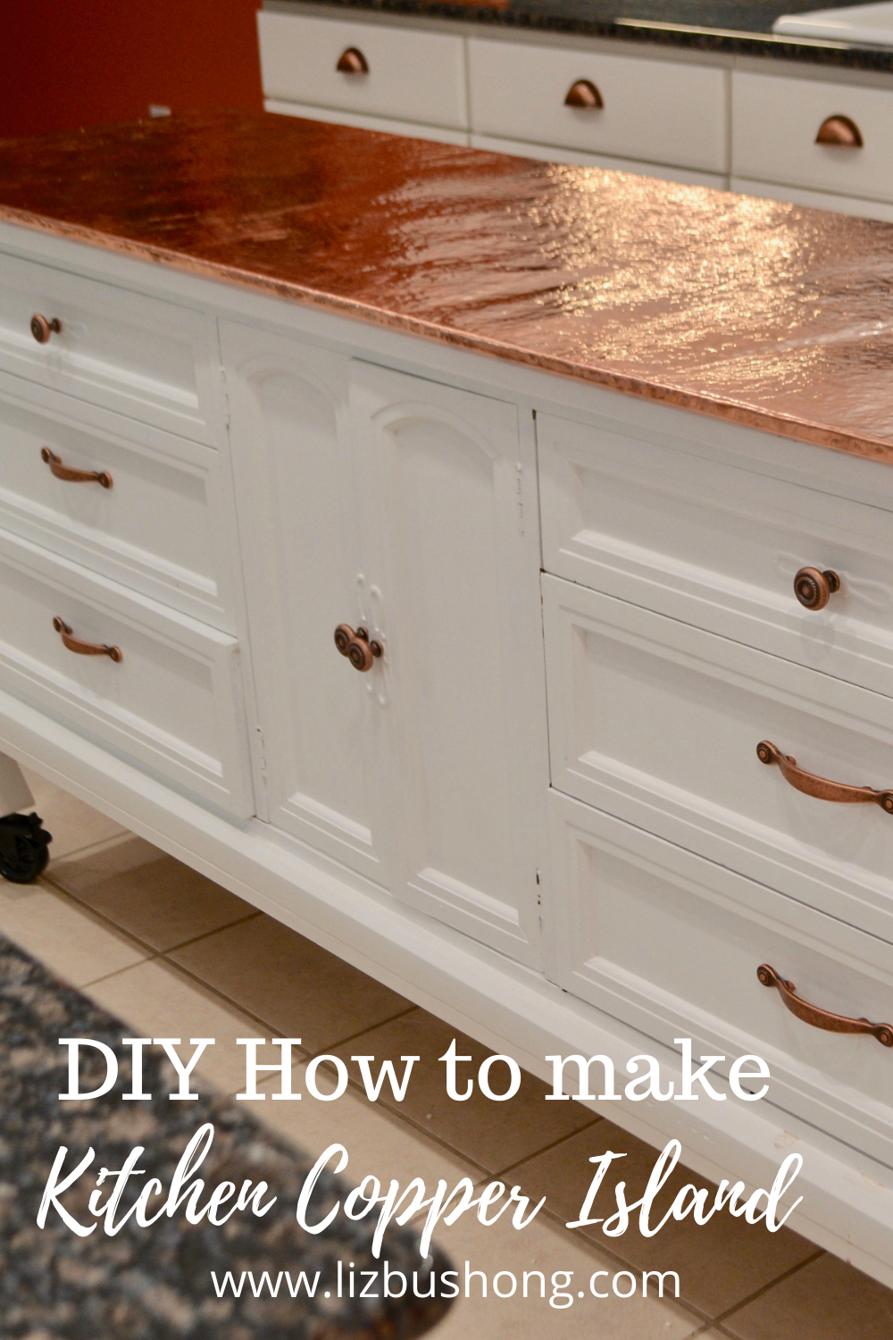 DIY How to make kitchen copper island lizbushong.com