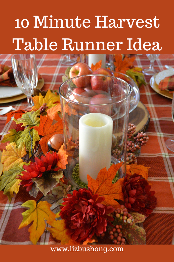 10 Minutes to make a Harvest Table Runner lizbushong.com