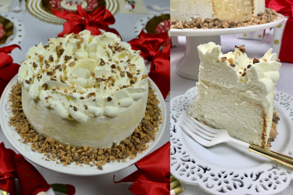 Christmas Brickle Cream Angel Food Cake Recipe lizbushong.com