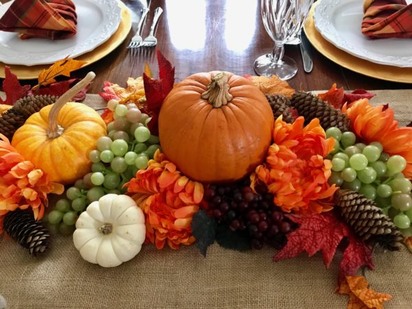 10 Minute Harvest Table Runner Table-scape Idea - Liz Bushong