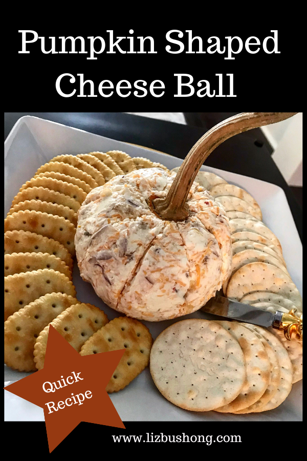 Pumpkin Cheese Ball Recipe lizbushong.com