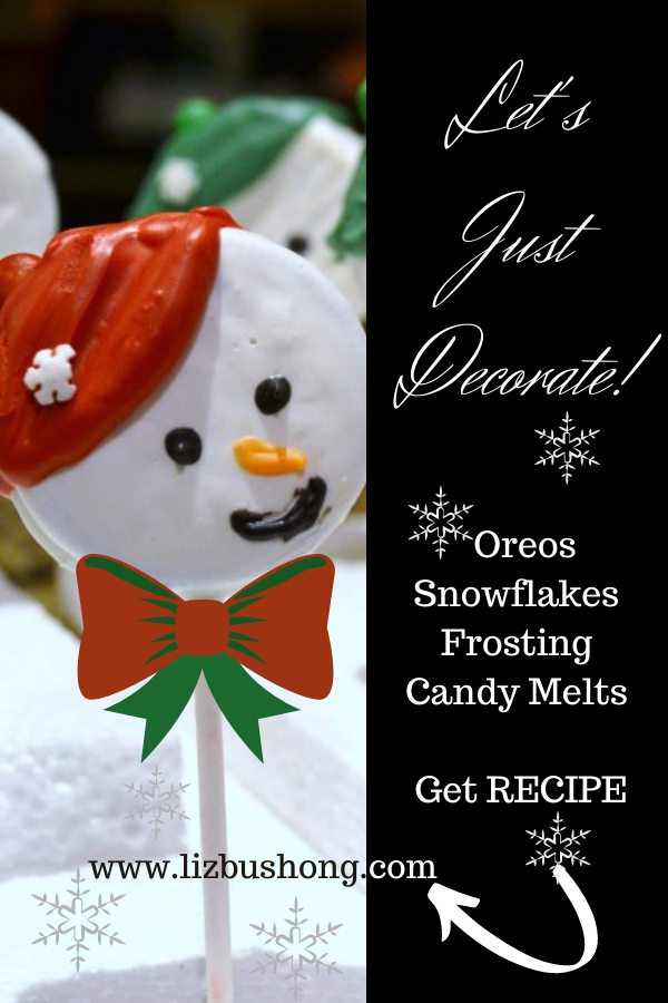 Oreo Snowmen Cookie Pops lizbushong.com