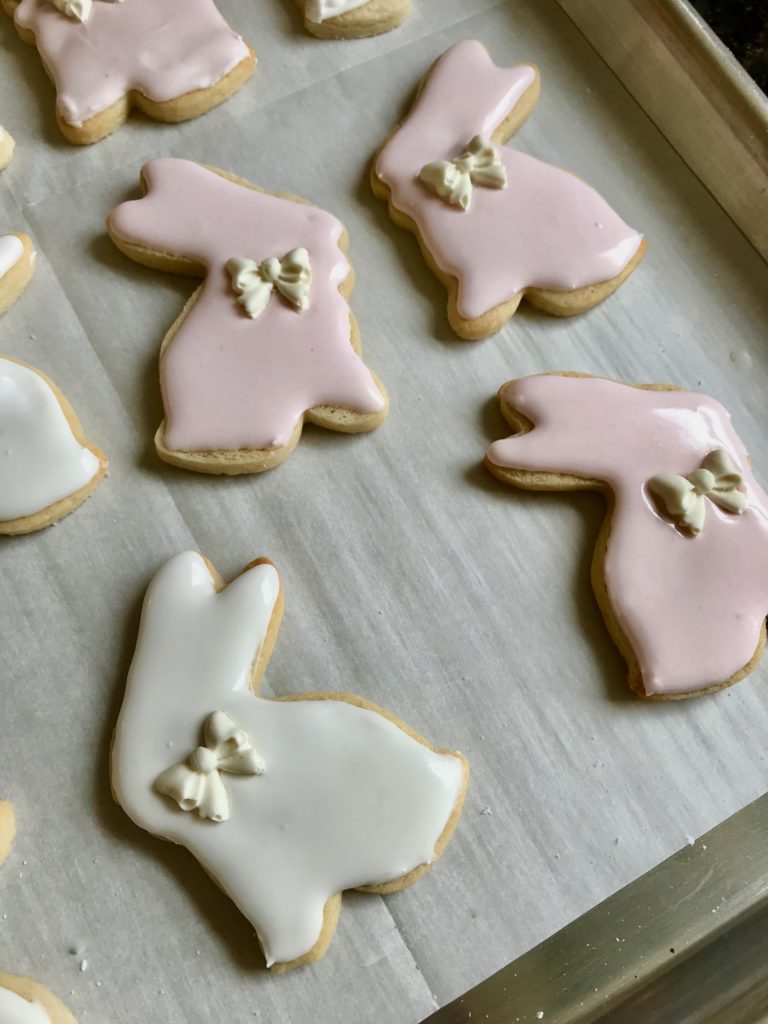 Easter Bunny Butter Cookies with Royal icing - Liz Bushong