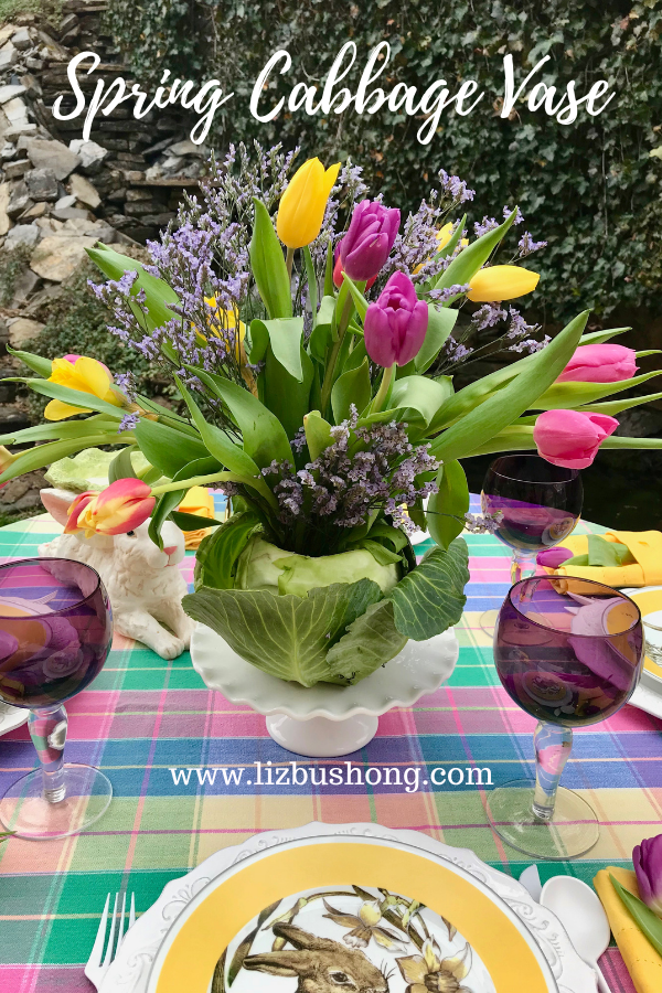 Easy Easter DIY Living Cabbage Tablescape