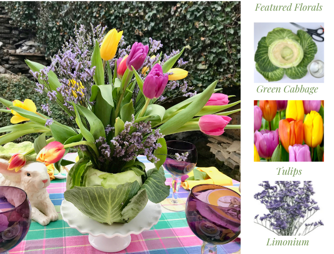 Floral Tutorial Cabbage Vase lizbushong.com