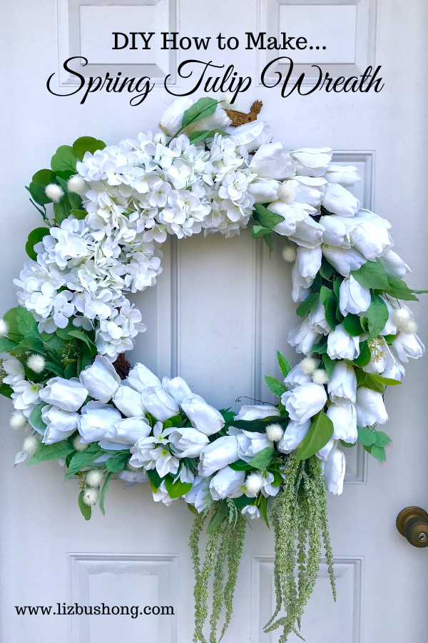 How to make white spring tulip wreath lizbushong.com