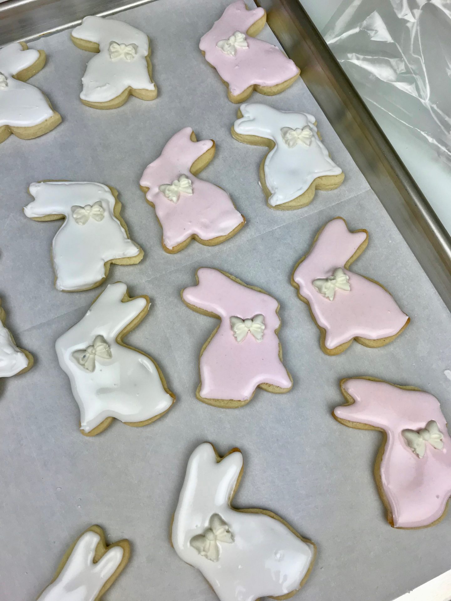 Easter Bunny Butter Cookies with Royal icing - Liz Bushong