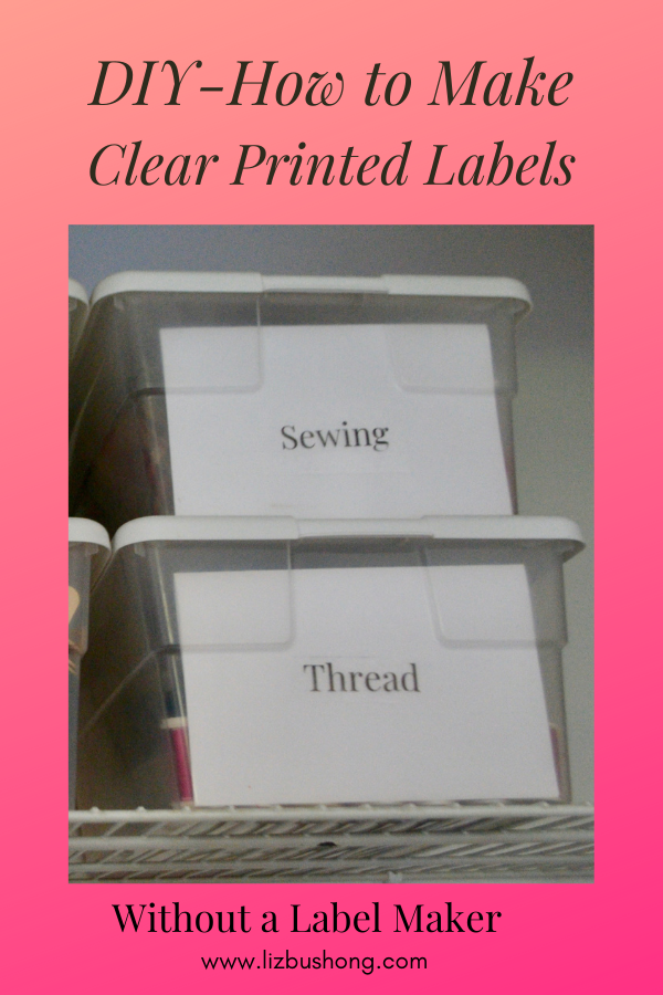 DIY Labels: How To Make Clear Labels With Packing Tape