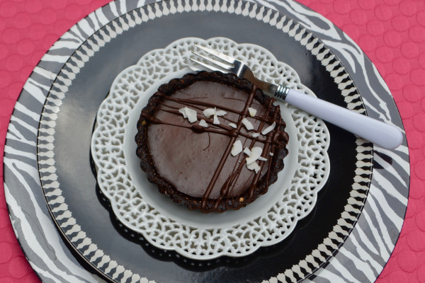 Coconut Chocolate Ganache Ginger Tart