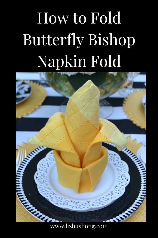 How to fold bishop napkin fold lizbushong.com