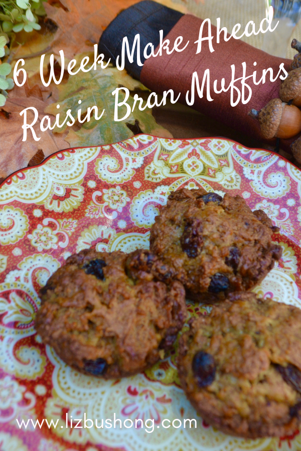 Make Ahead Raisin Bran Muffins lizbushong.com