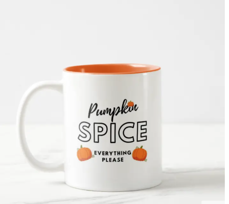Pumpkin Spice Mug for purchase lizbushong.com