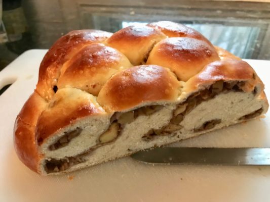 Apple Walnut Honey Challah Bread lizbushong.com