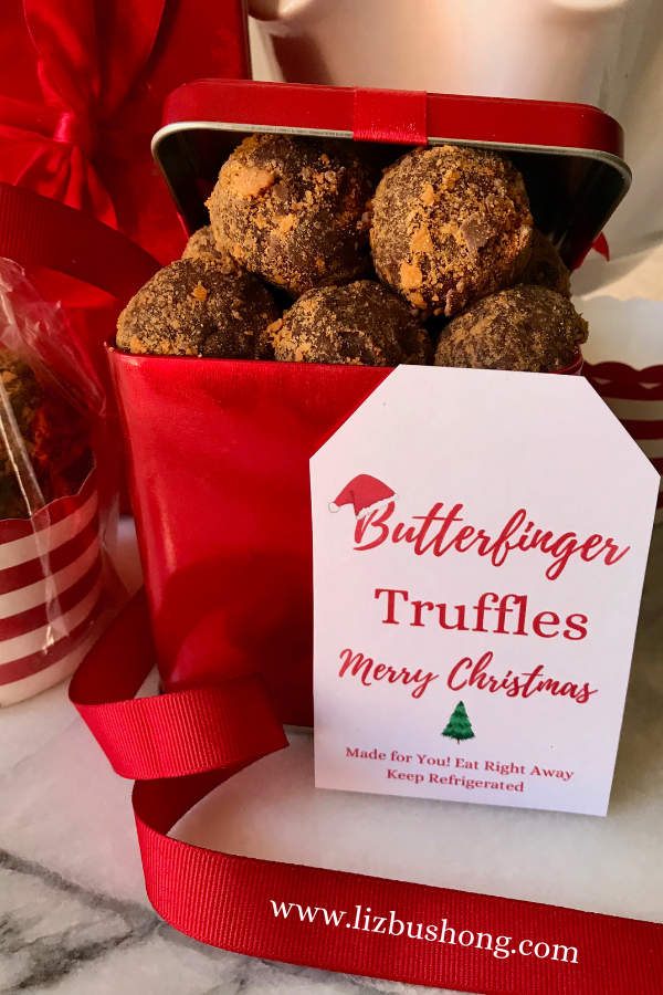 How to make Butterfinger Truffles for Christmas Gifts lizbushong.com