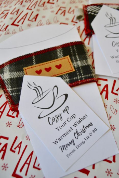 how to make cozy cups gift tags lizbushong.com